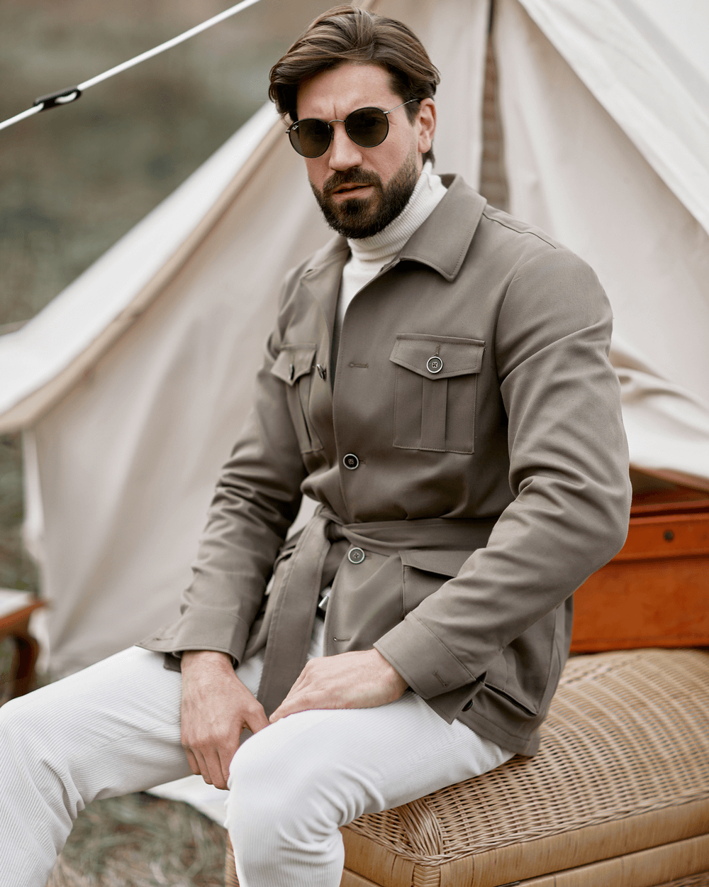 Safari jacket 2025 with belt