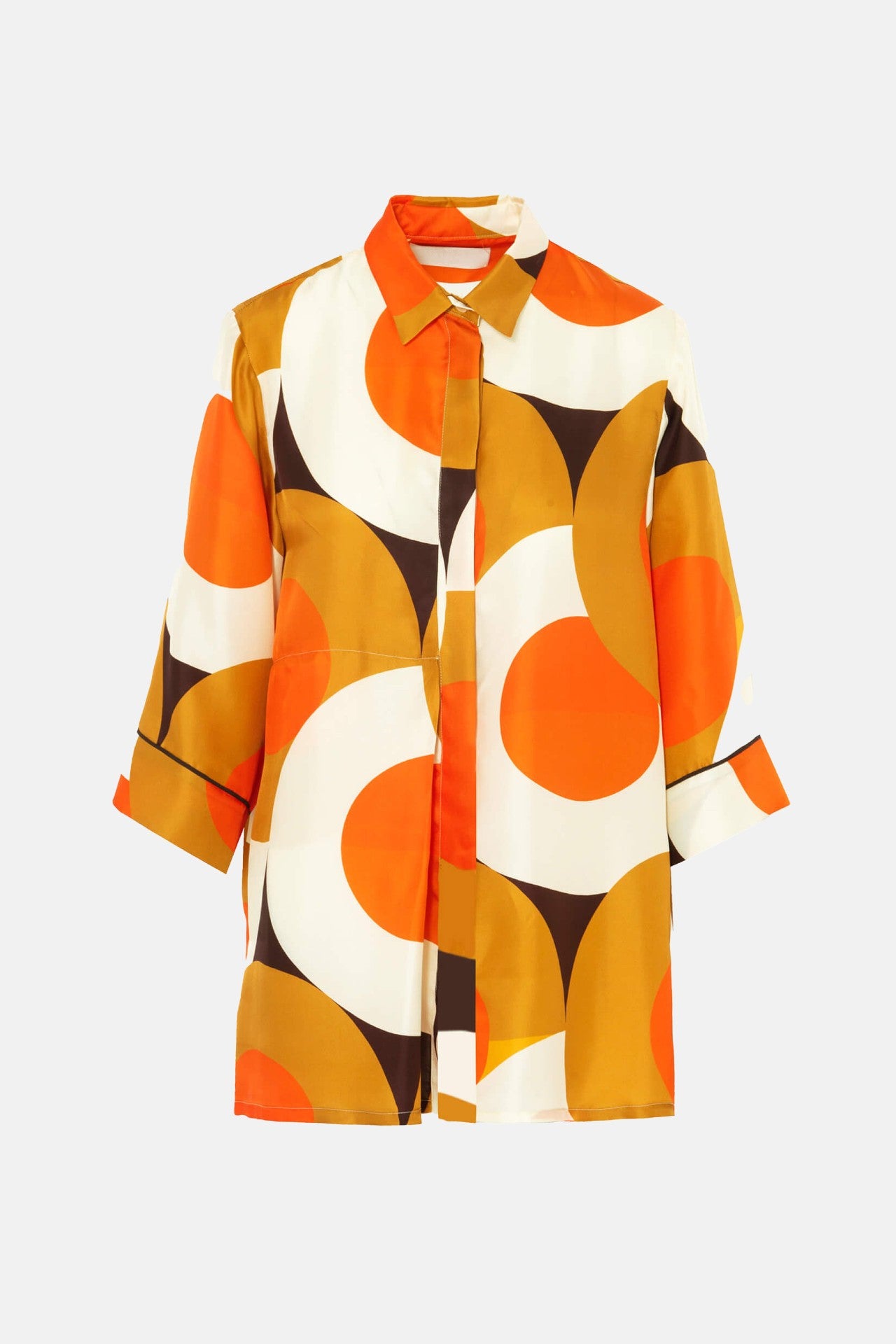 Dark Yellow Print Shirt