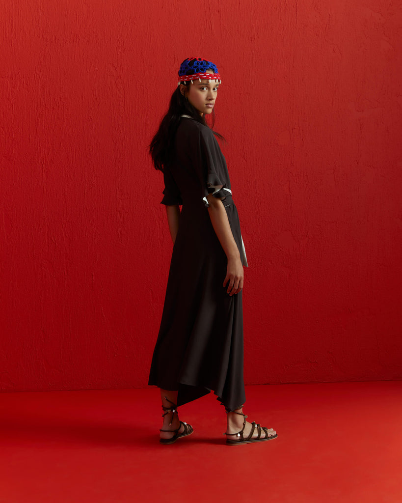 Dark Brown Silk Dress