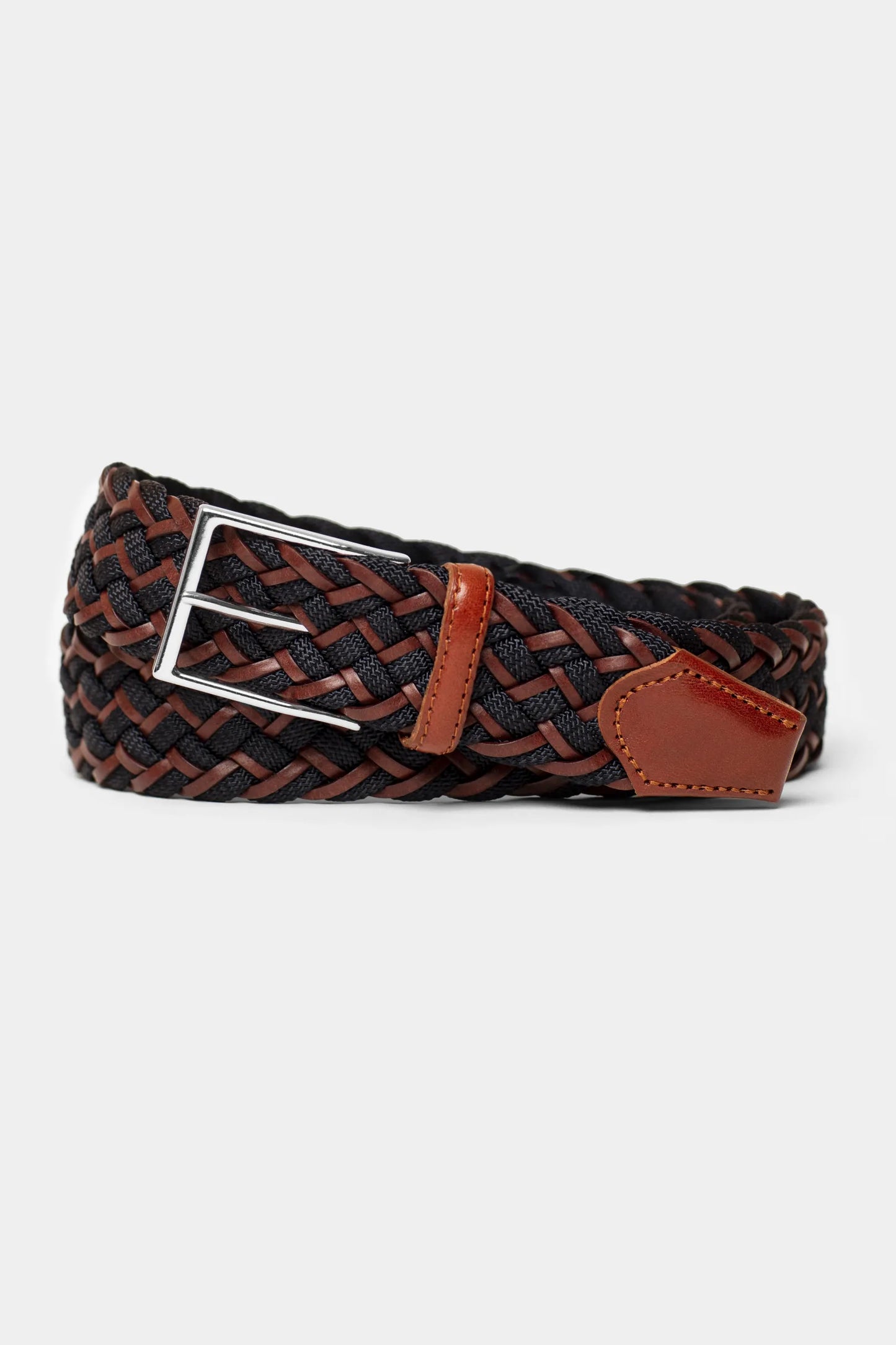 Navy Braided Belt