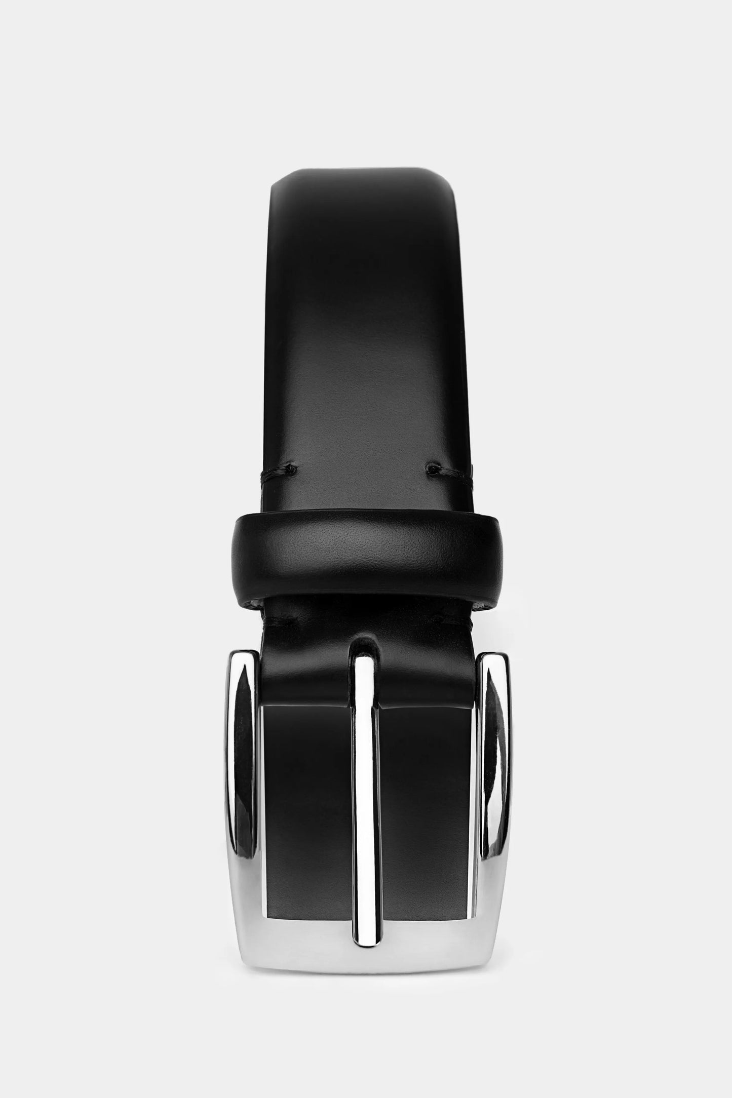 Black Polished Boxcalf Belt