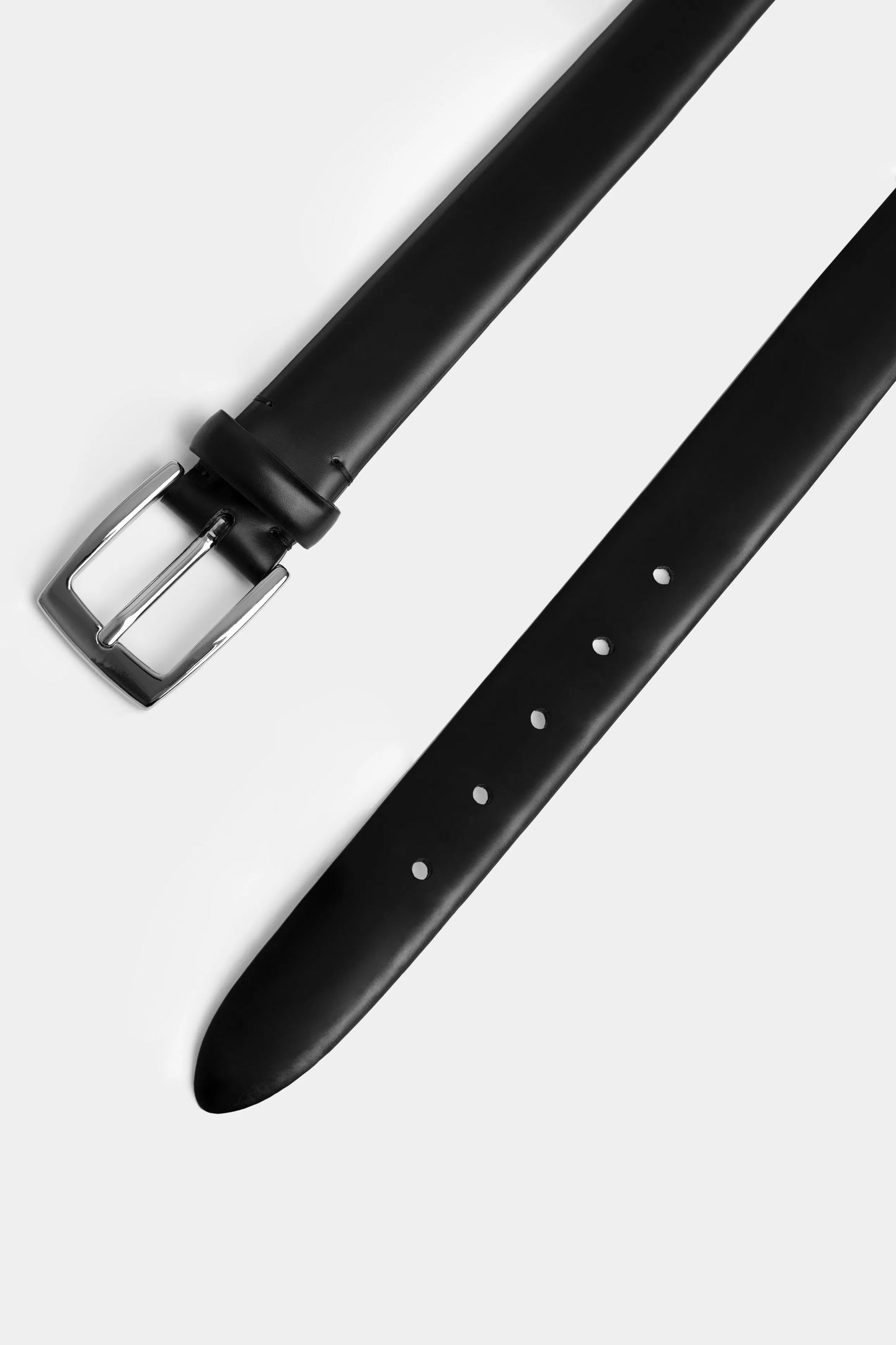 Black Polished Boxcalf Belt