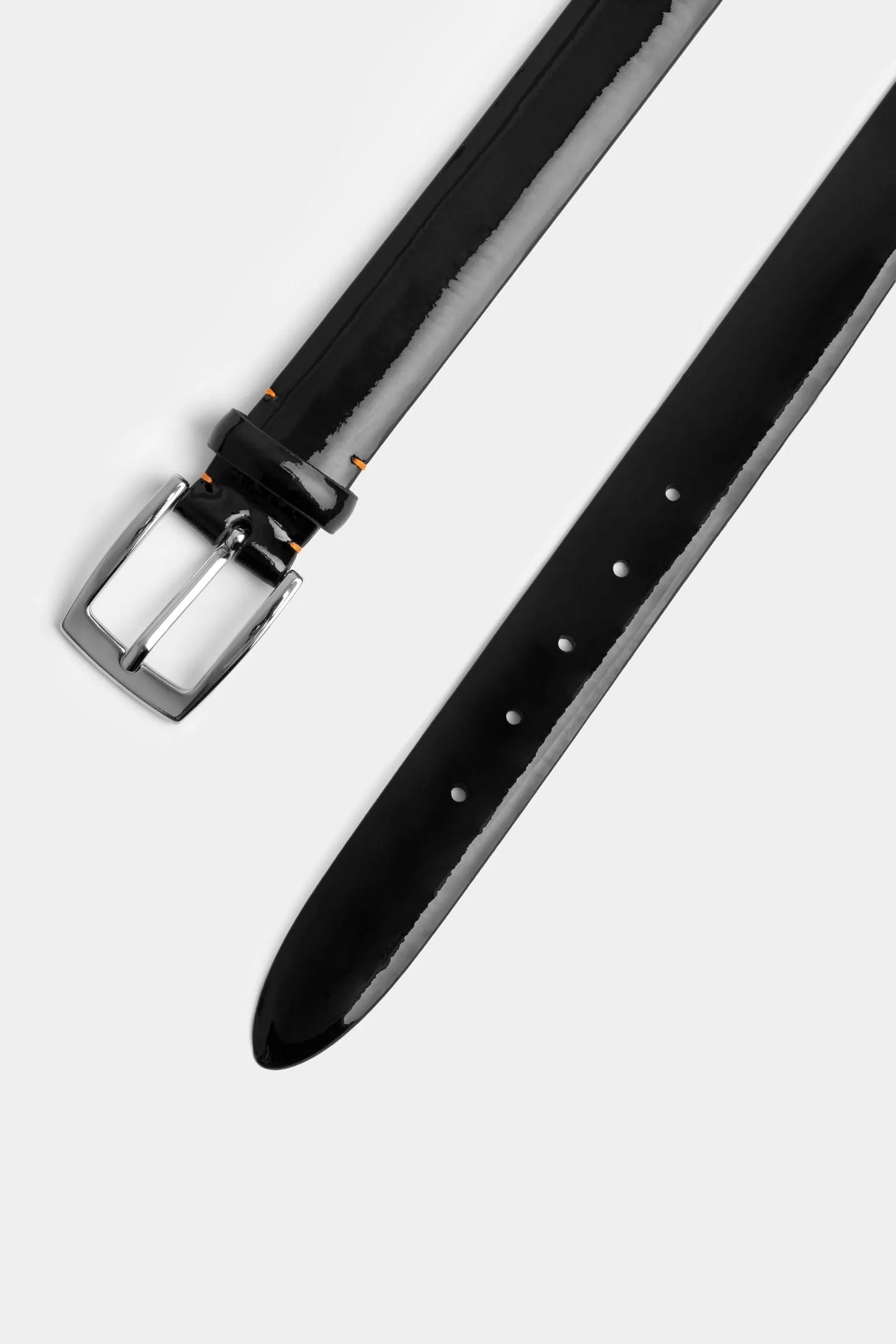 Black Patent Tuxedo Belt