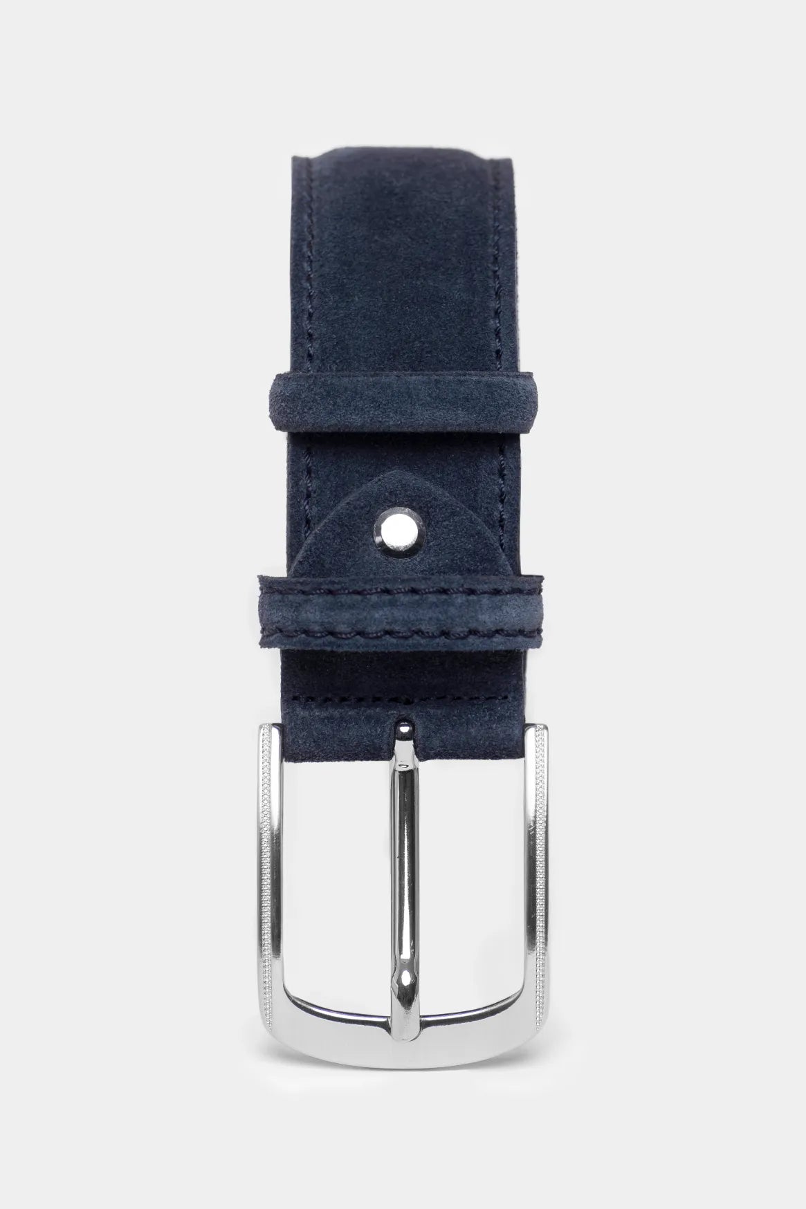 Navy Suede Belt