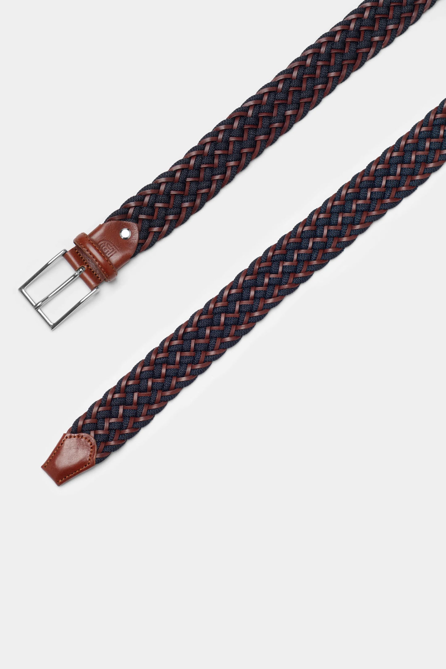 Navy Braided Belt