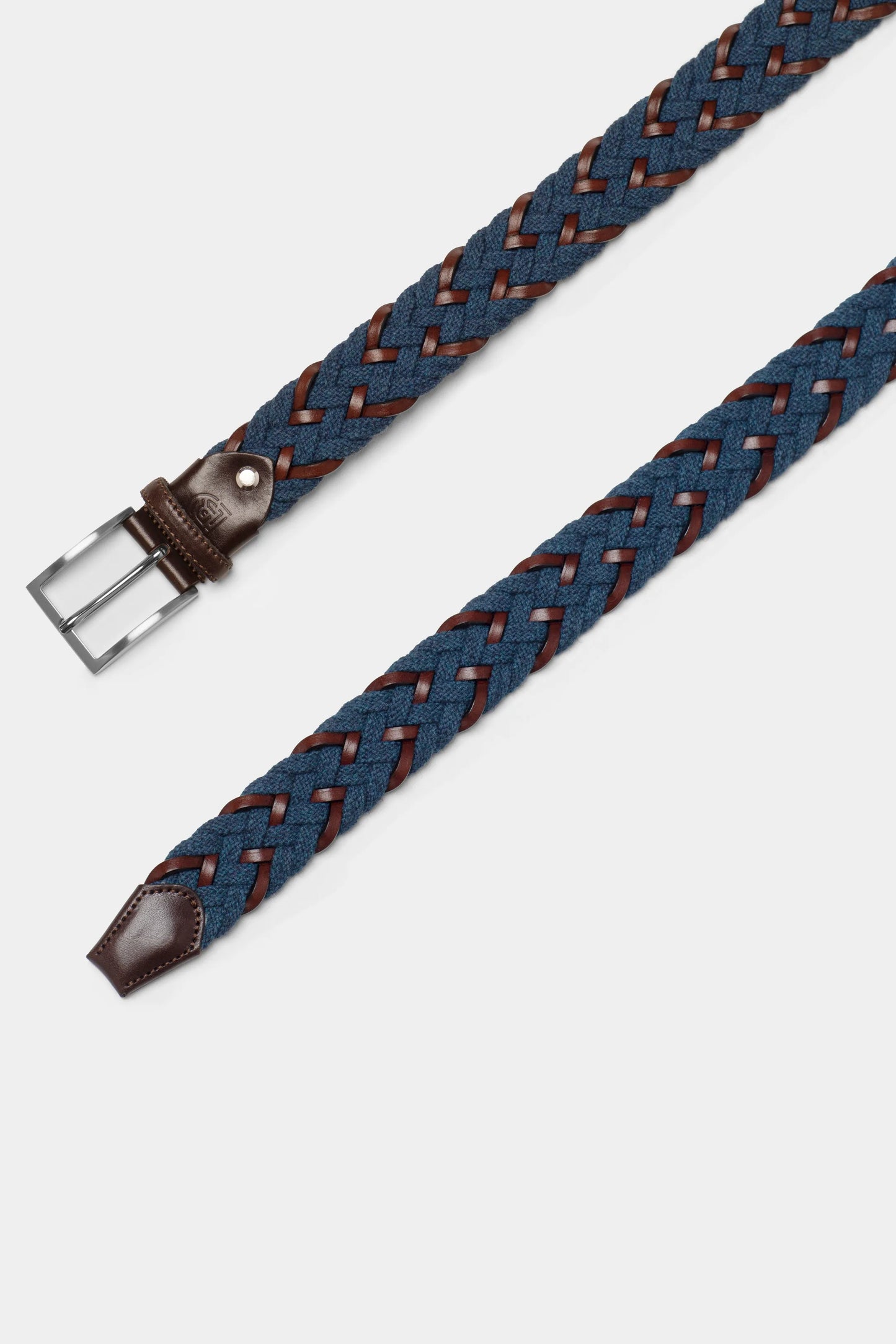 Blue Braided Belt
