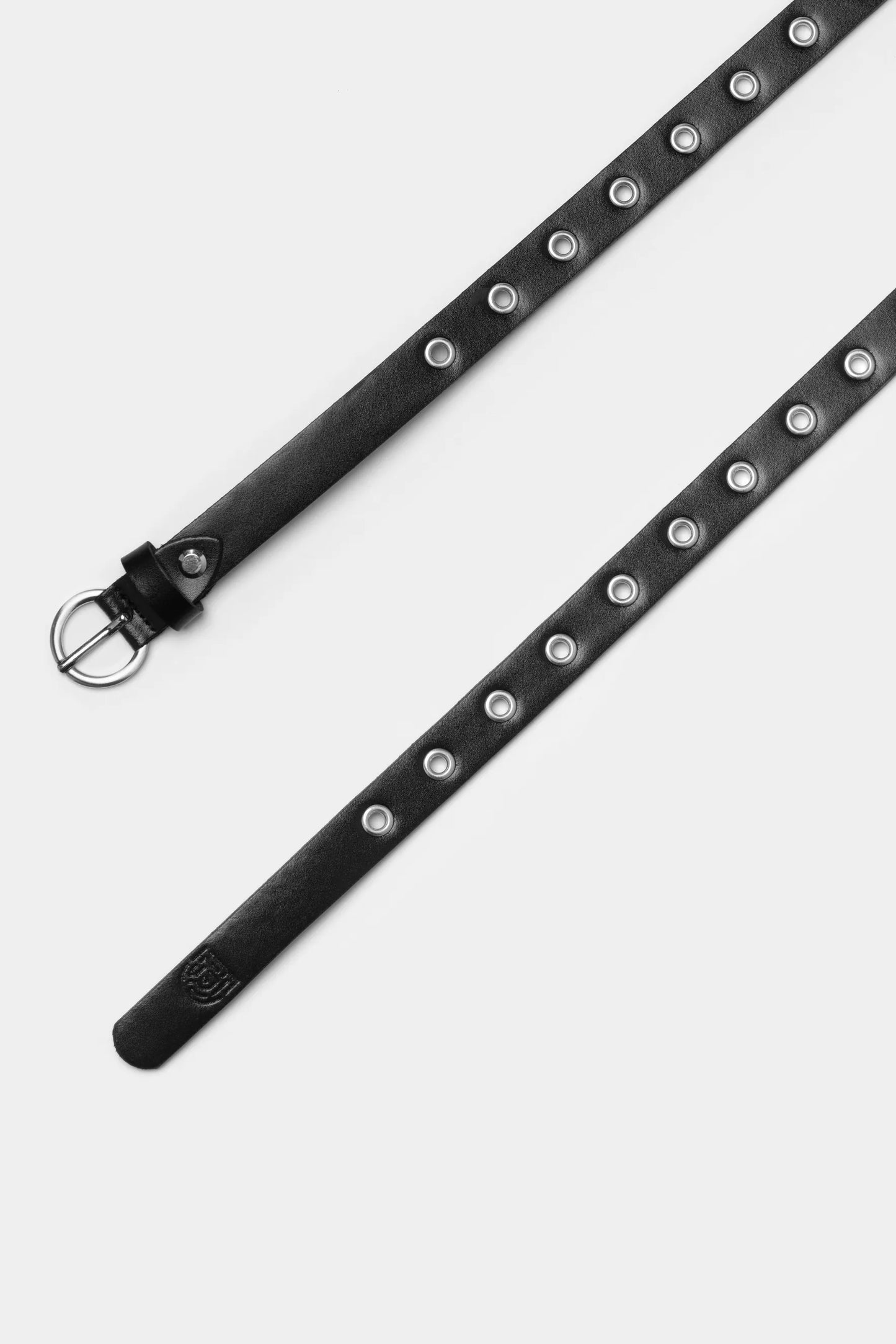 Slim Black Belt with Loops