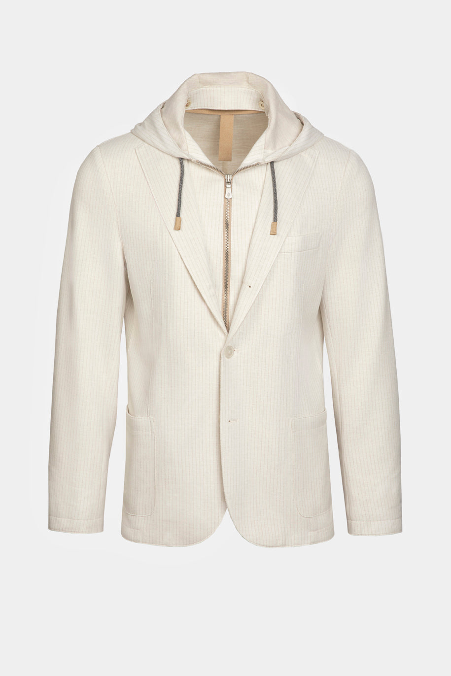 Beige FLEXO Jacket with Zip