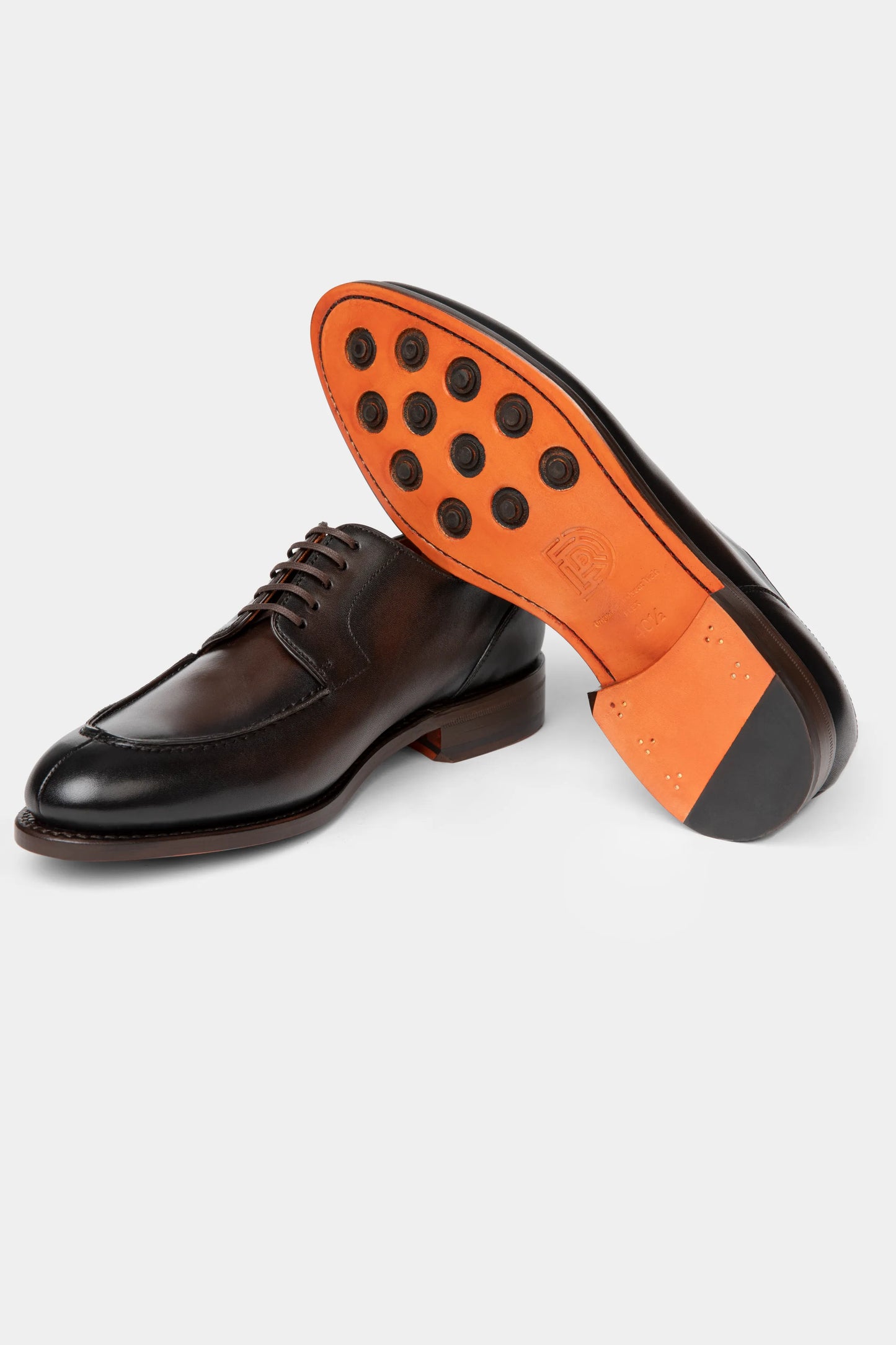 Dark Brown Derby Split Toe