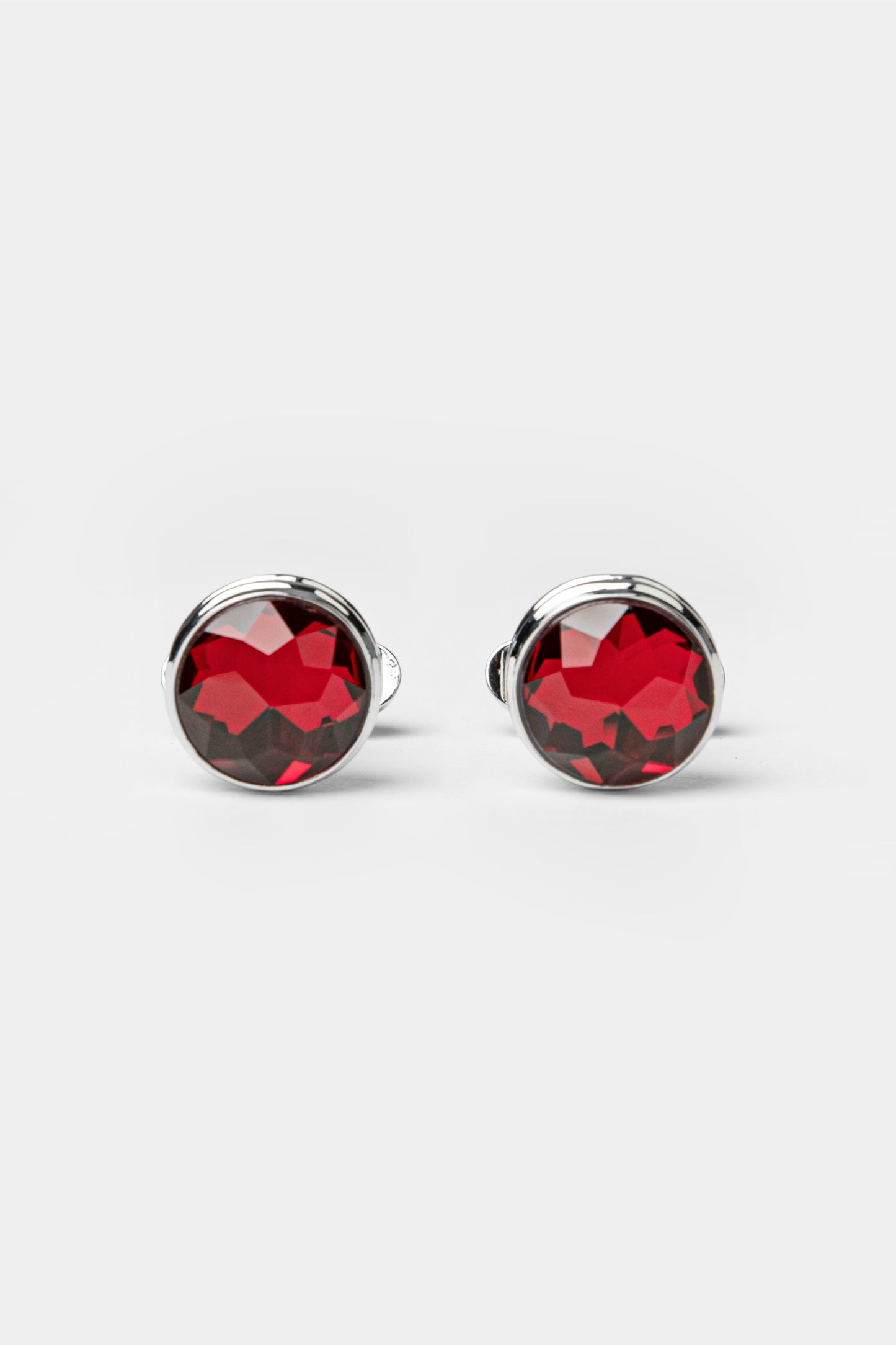 Red Round Cufflinks