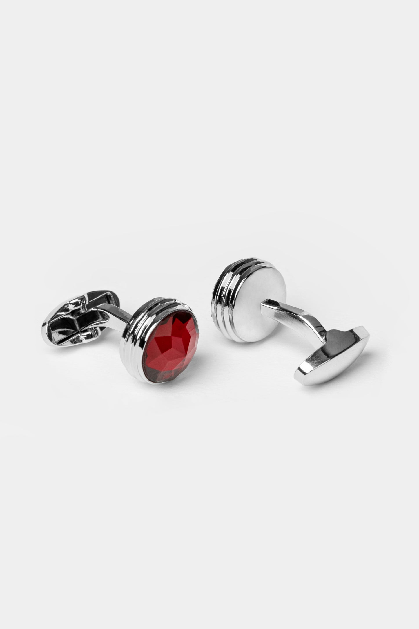 Red Round Cufflinks