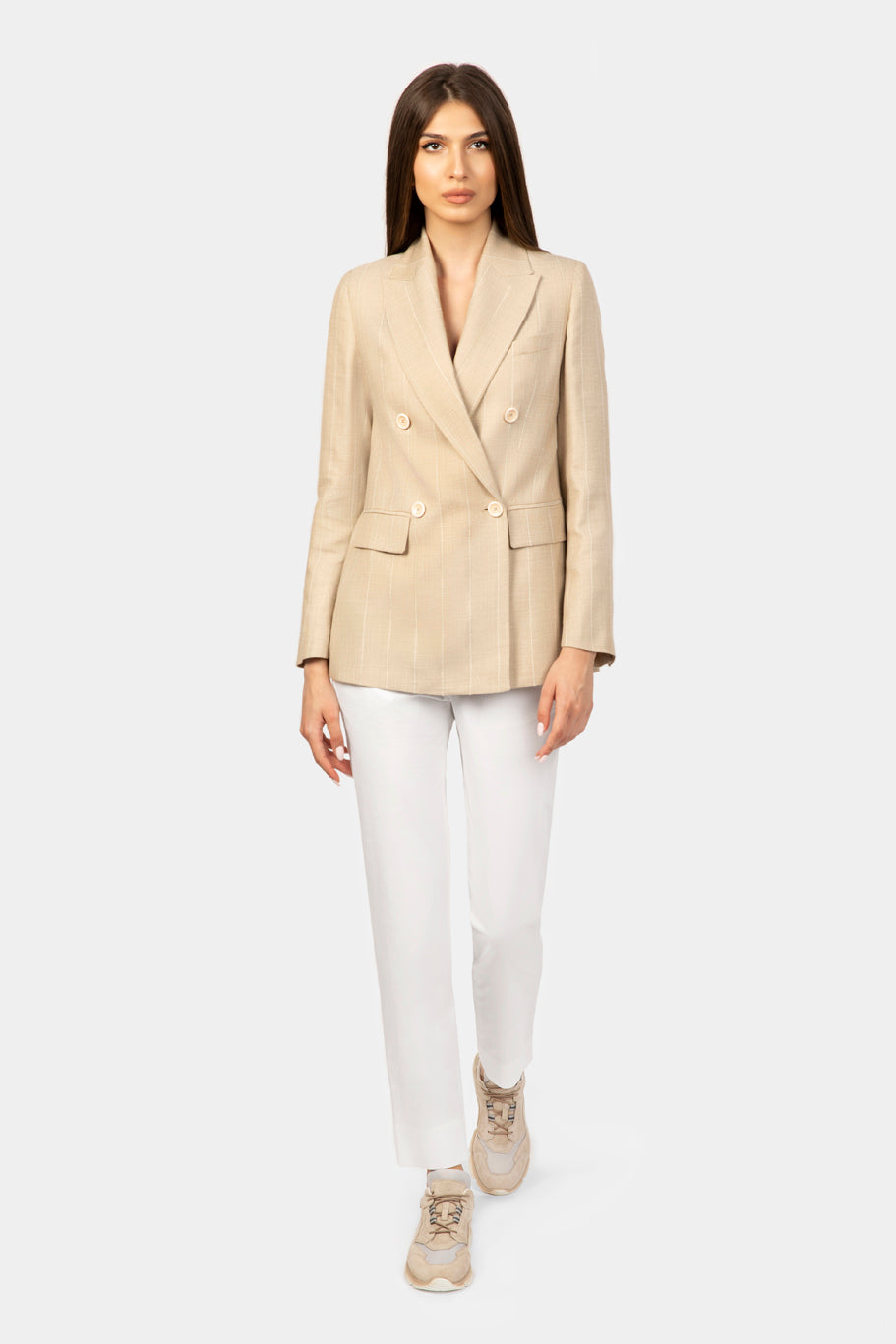 Beige Stripe Luna Jacket