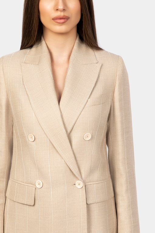 Beige Stripe Luna Jacket