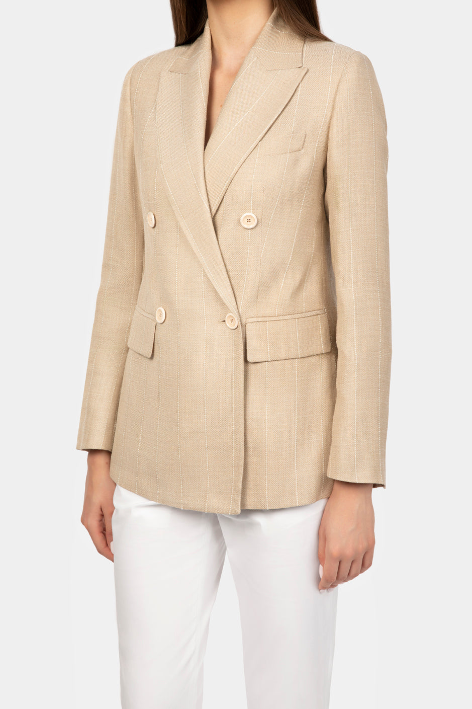 Beige Stripe Luna Jacket