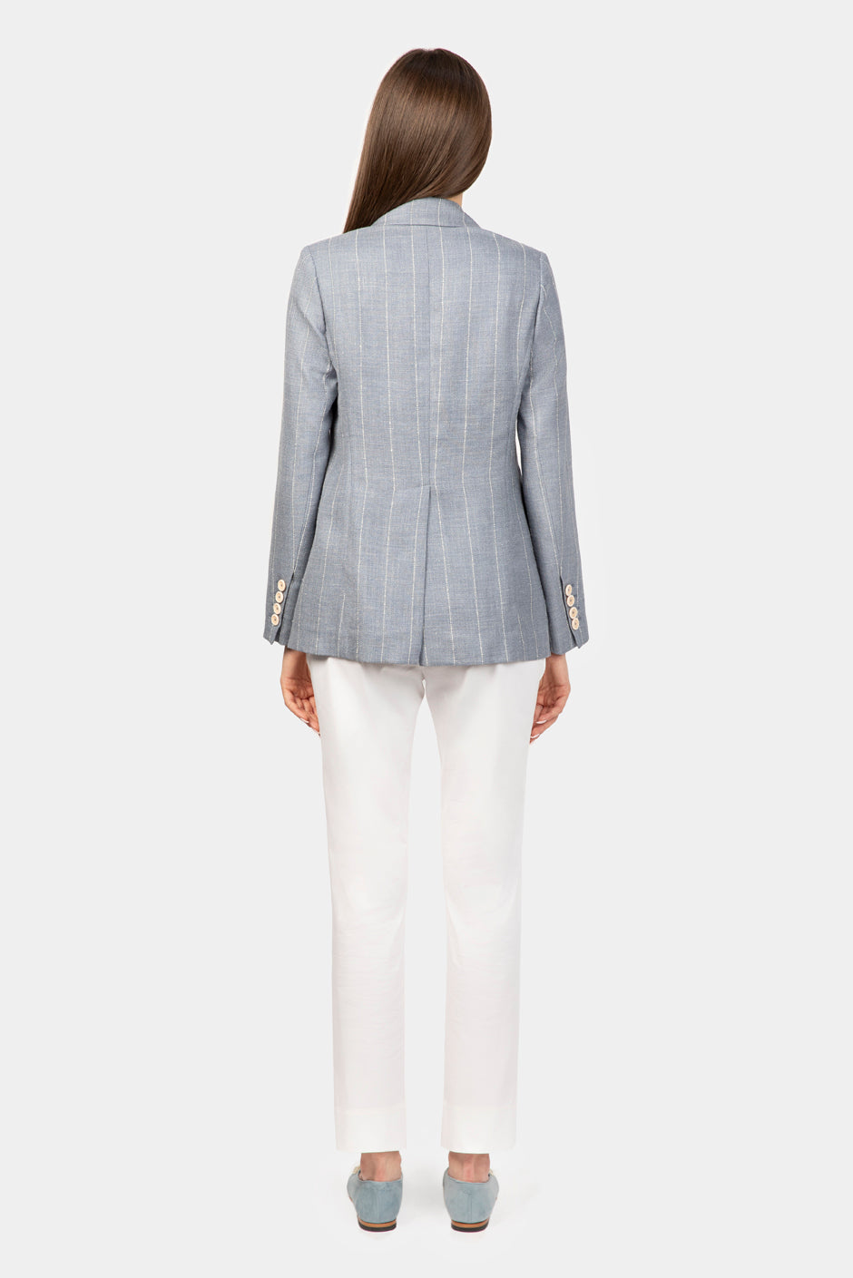 Light Blue Stripe Luna Jacket