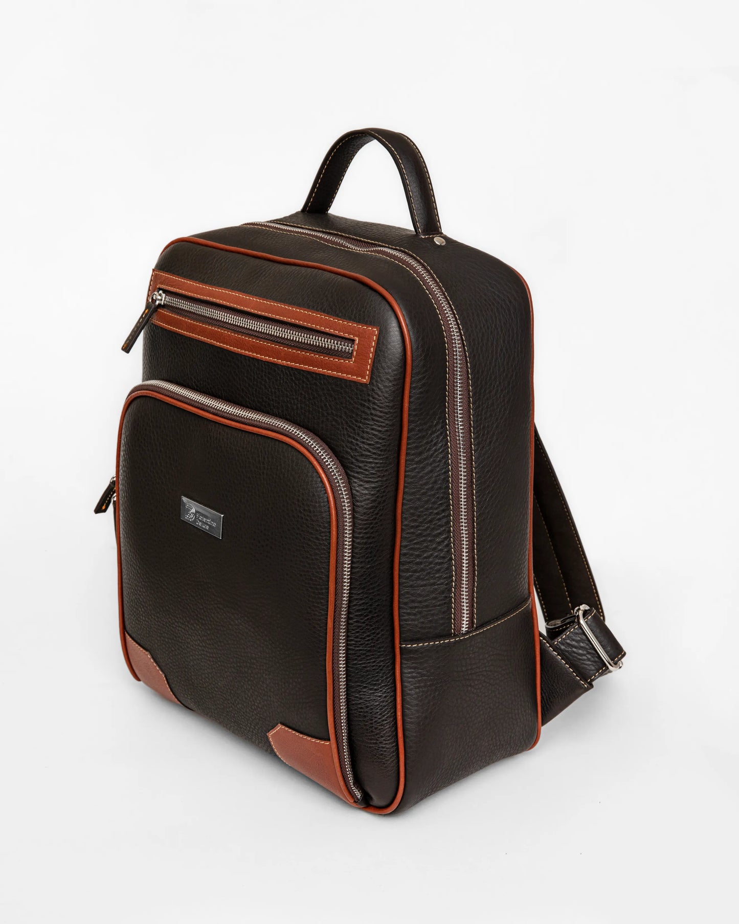 Brown Leather Bagpack