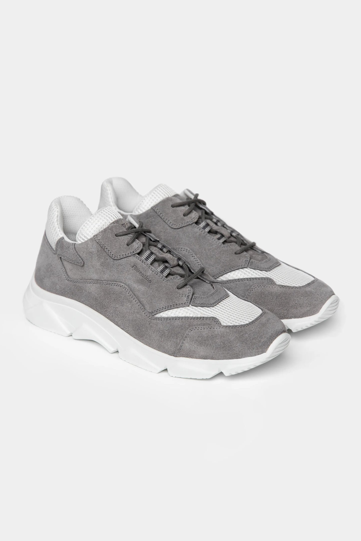 Light Grey Suede Athletic Sneakers