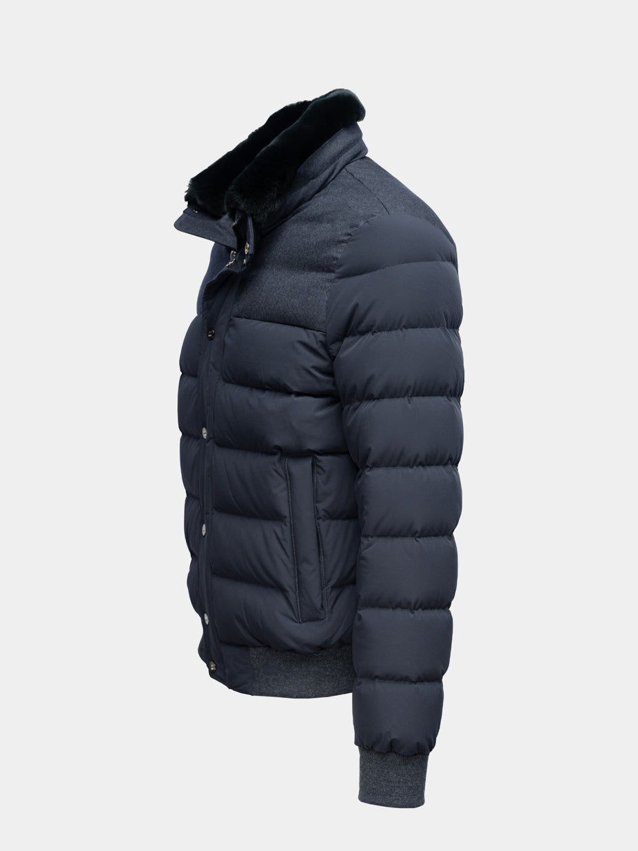 Navy Puffer Jacket