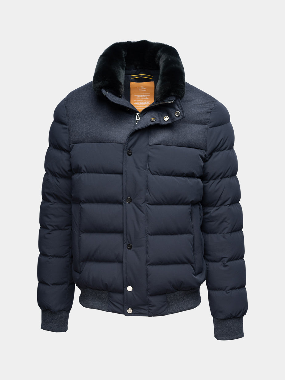 Navy Puffer Jacket