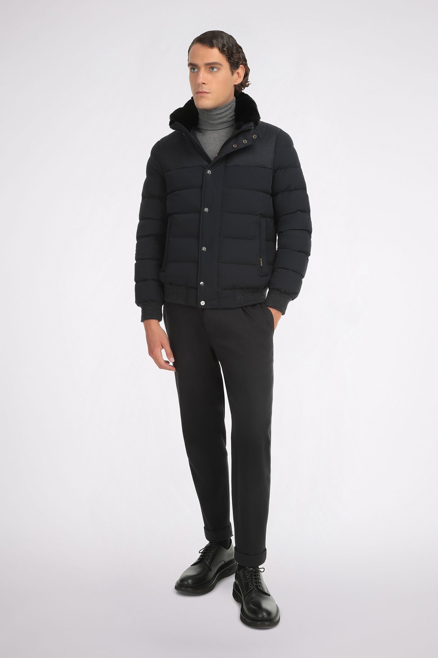 Navy Puffer Jacket