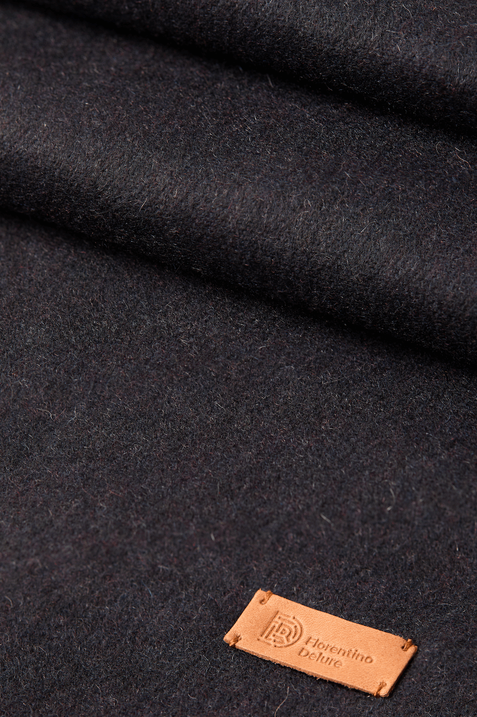 Dark Grey & Bordeaux Cashmere Scarf