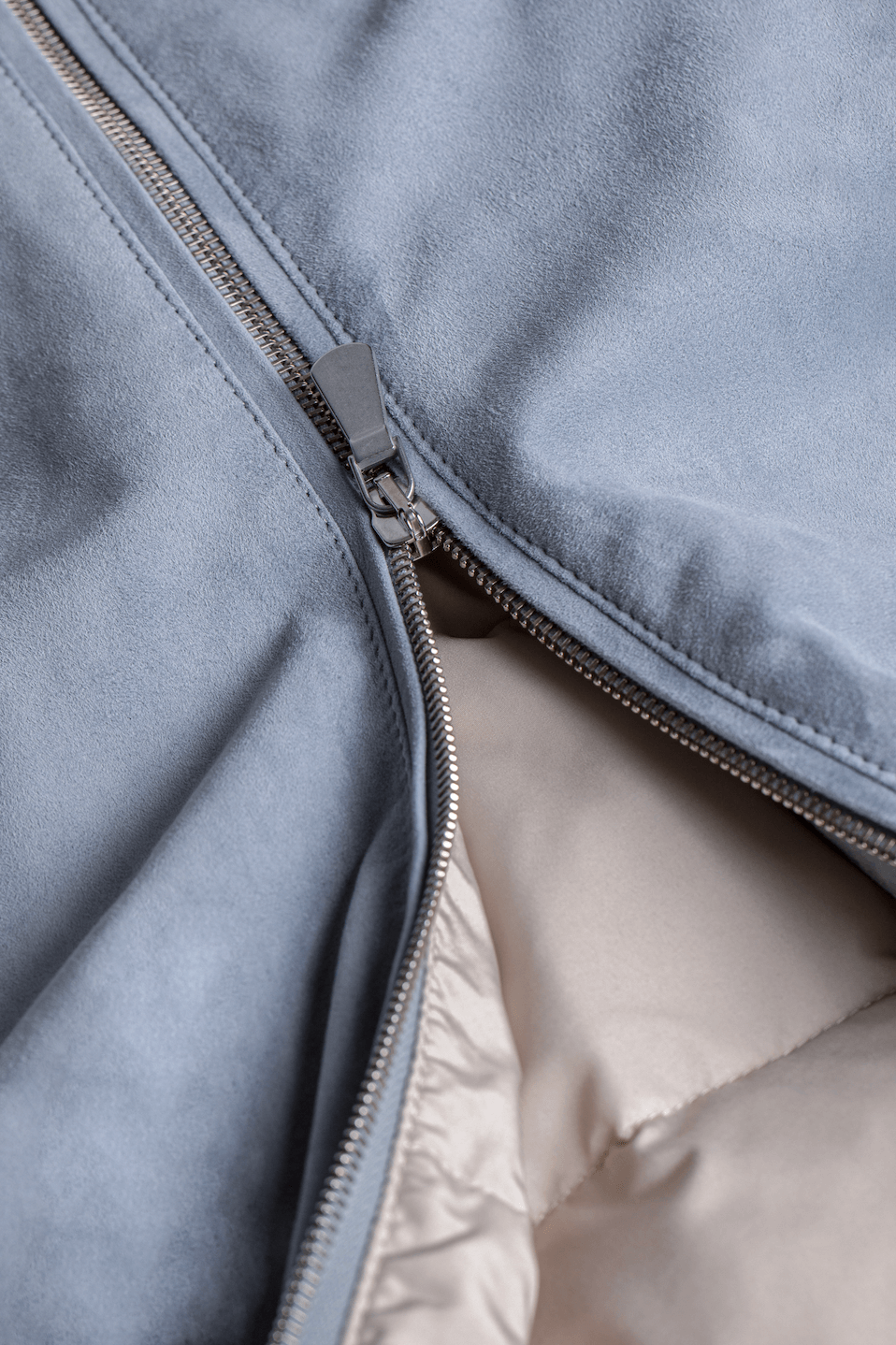 Light Blue Bomber Jacket