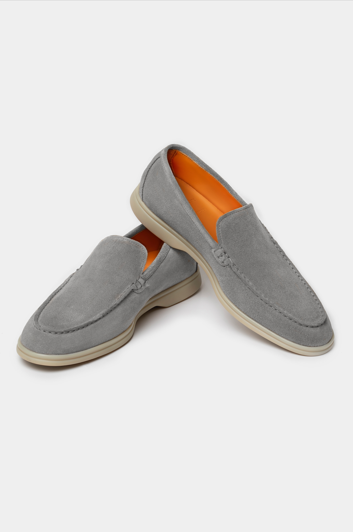 Grey Summer Walk Suede Loafers