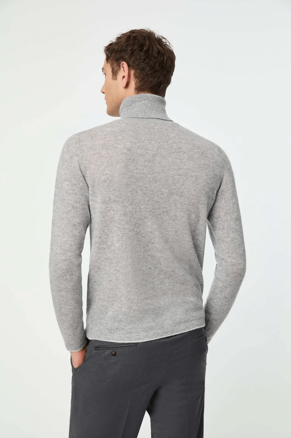 Light Grey Cashmere Turtleneck