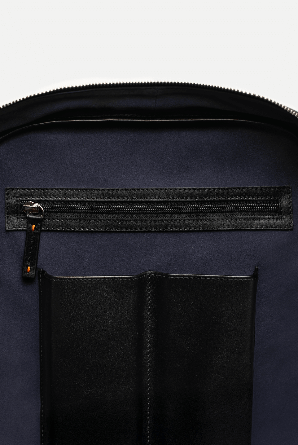 Black Scotchgrain Leather Backpack