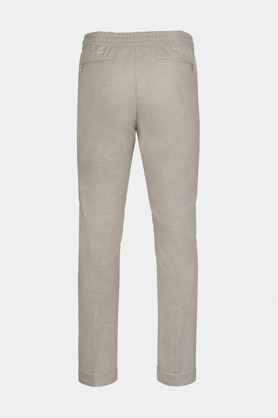 Beige Houndstooth FLEXO Trousers