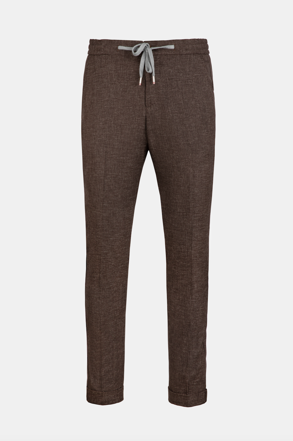 Dark Brown Houndstooth FLEXO Trousers