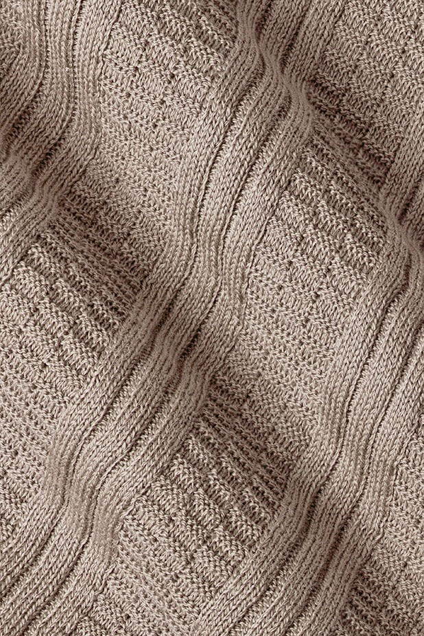 Beige Crewneck with Embroidery