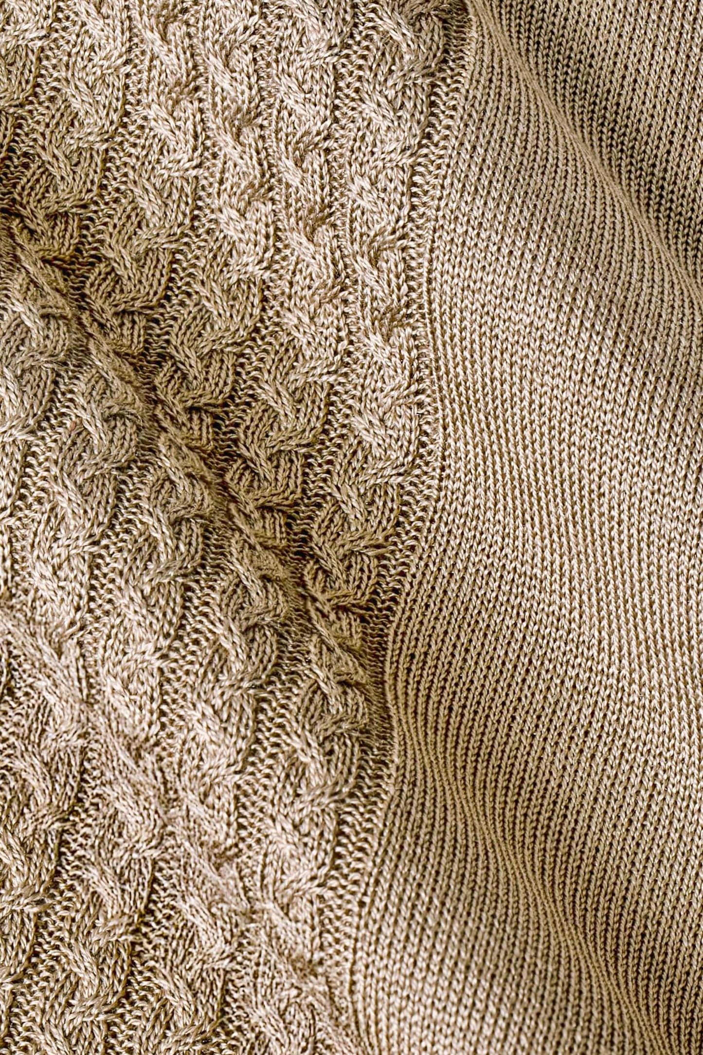 Mid Brown Silk Crewneck