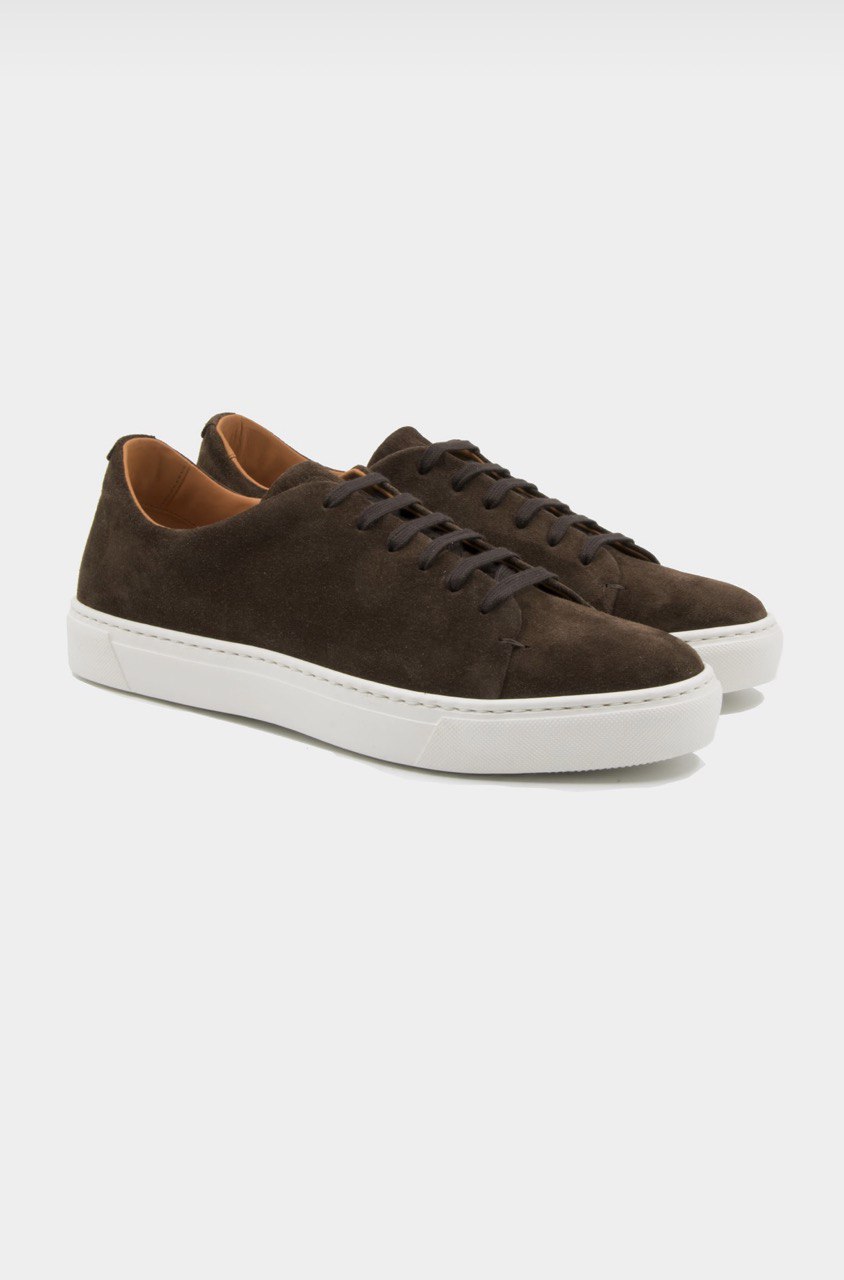 Dark Brown Suede City Sneakers