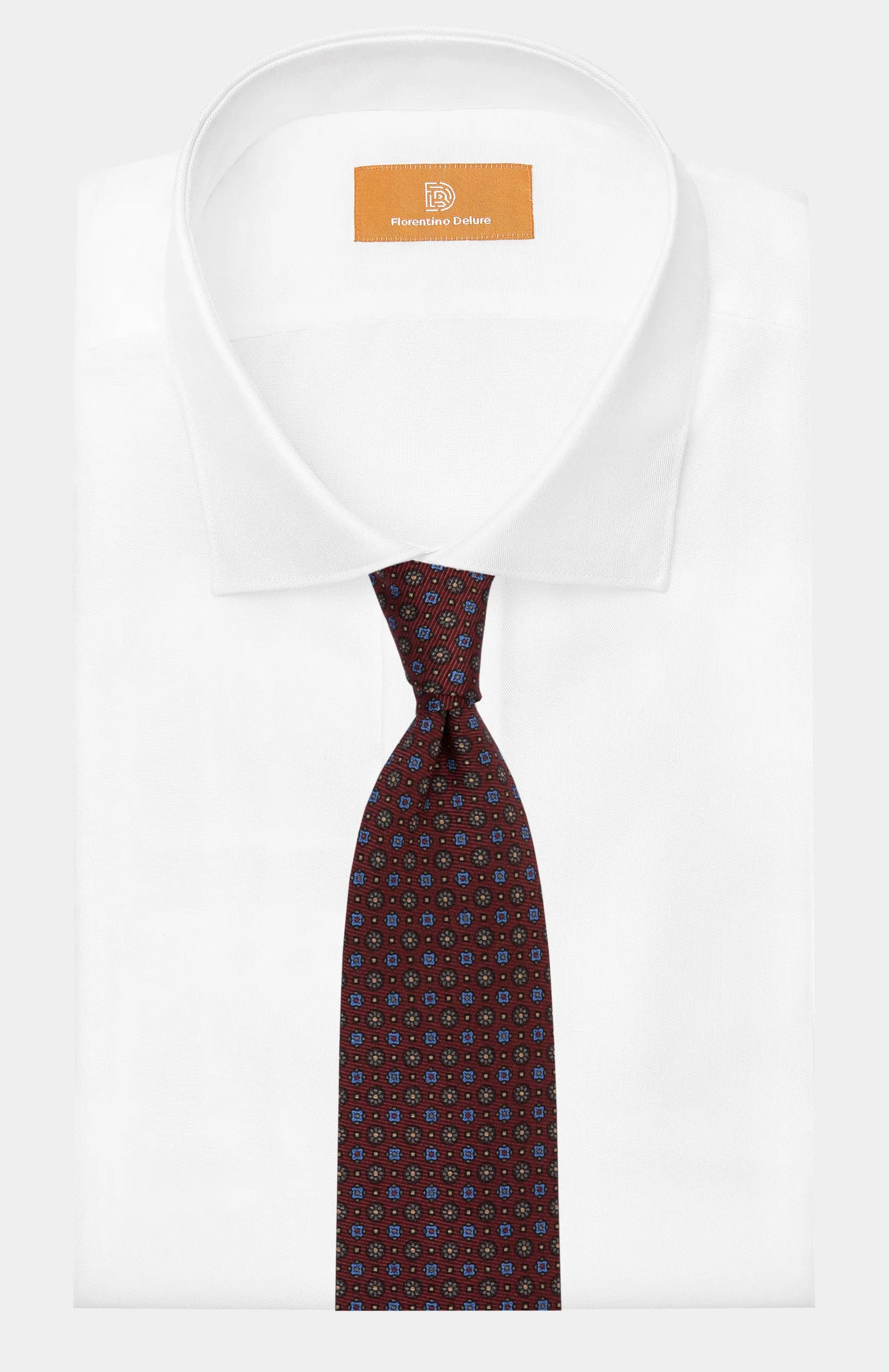 Bordeaux Print Tie