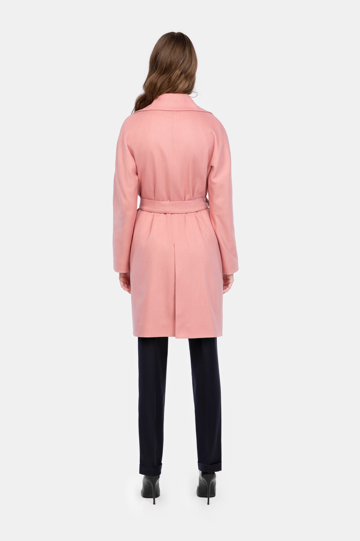 Pink Belted Overcoat