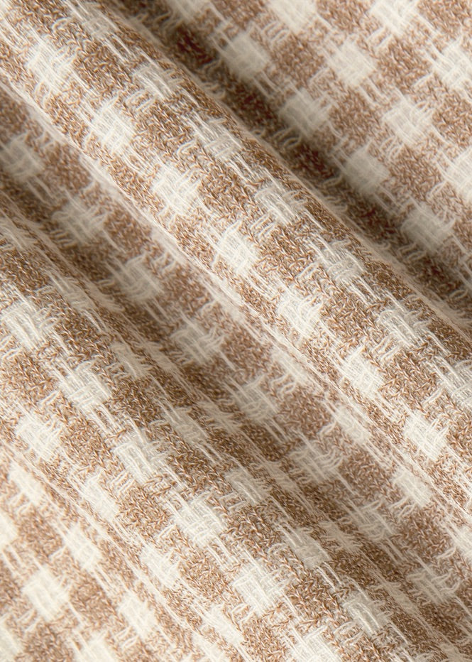 Light Brown Houndstooth FLEXO Jacket