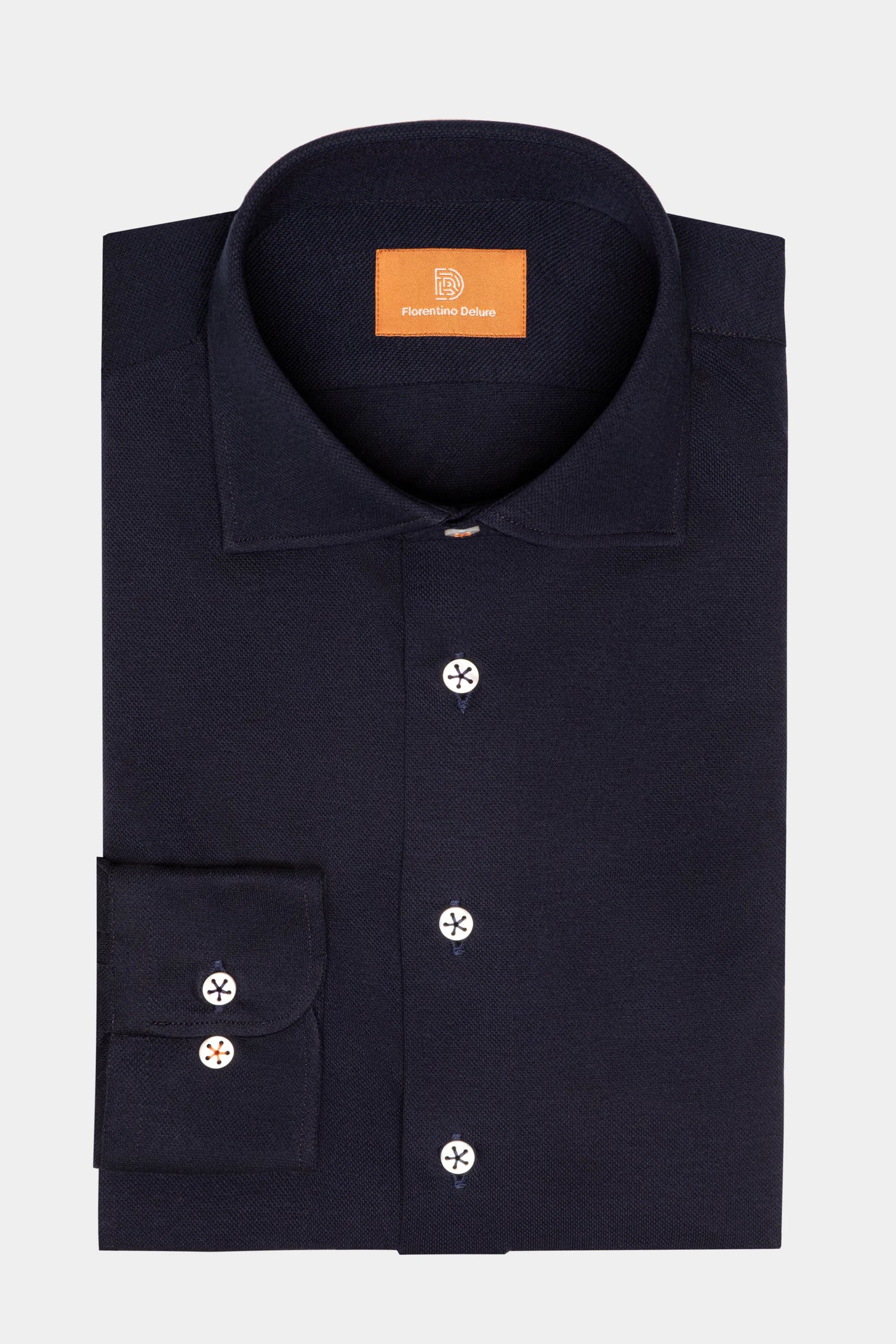 Navy Knitted Shirt