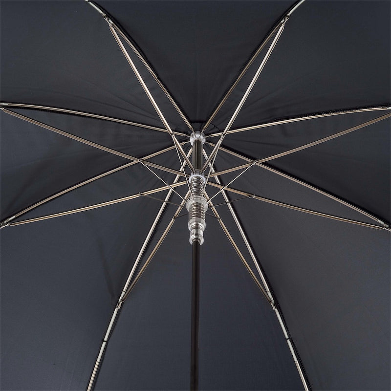 Black Umbrella with Skull Handle
