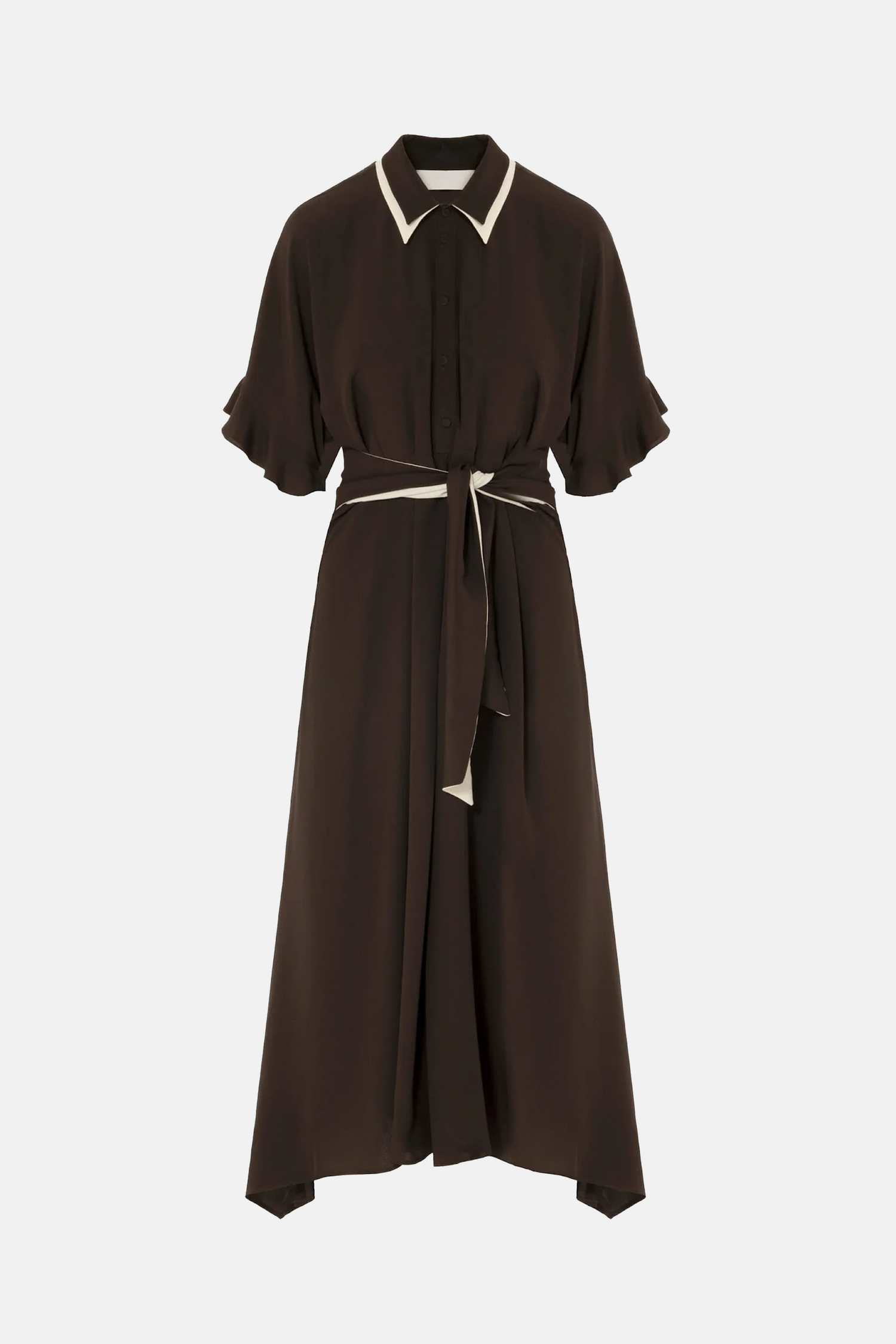 Dark Brown Silk Dress