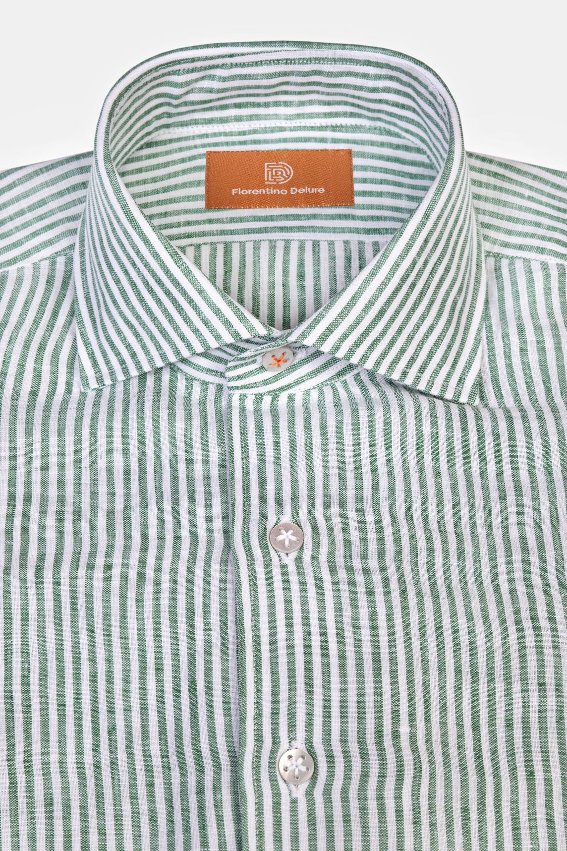 Green Striped Knitted Shirt