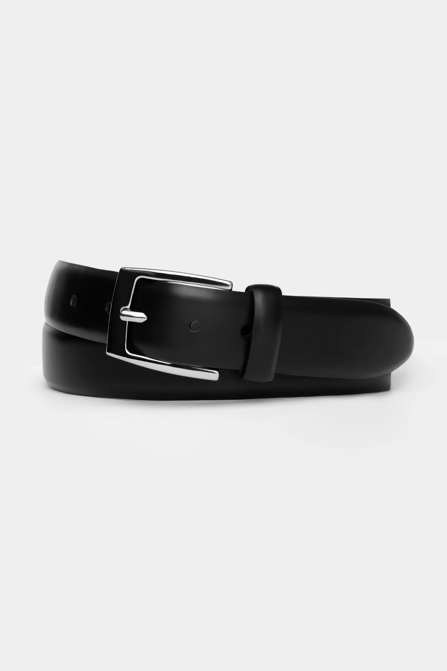 Black Polished Boxcalf Belt