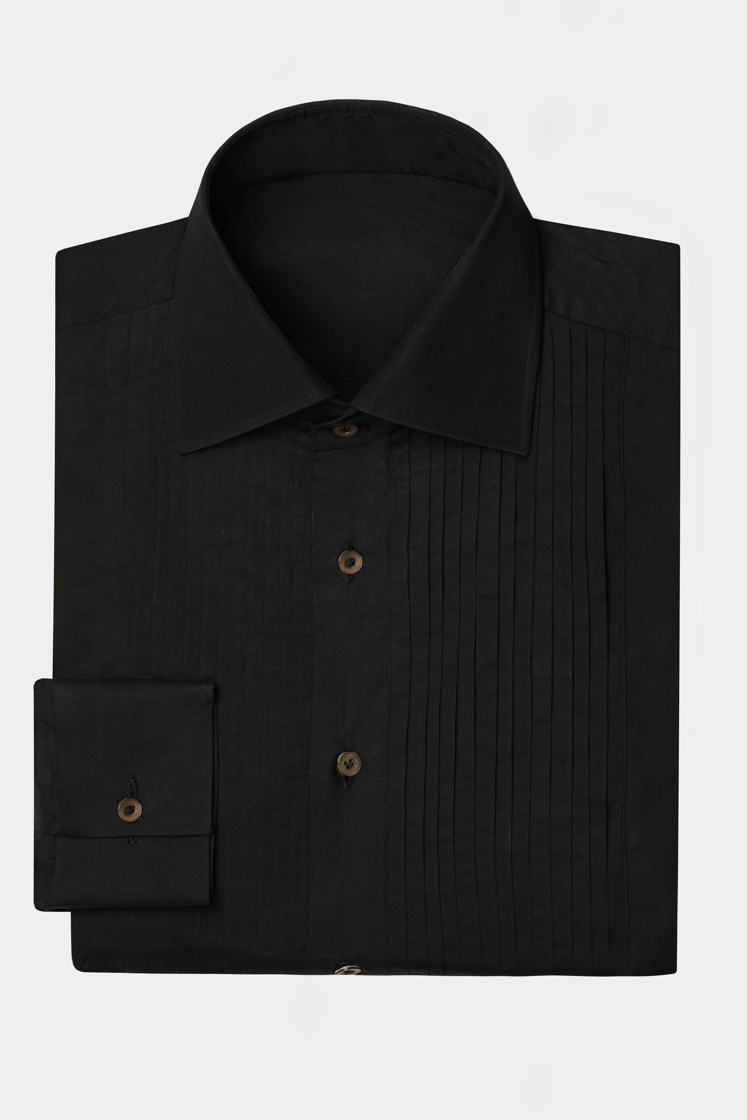 Men’s Black Pleated Ceremony  Shirt