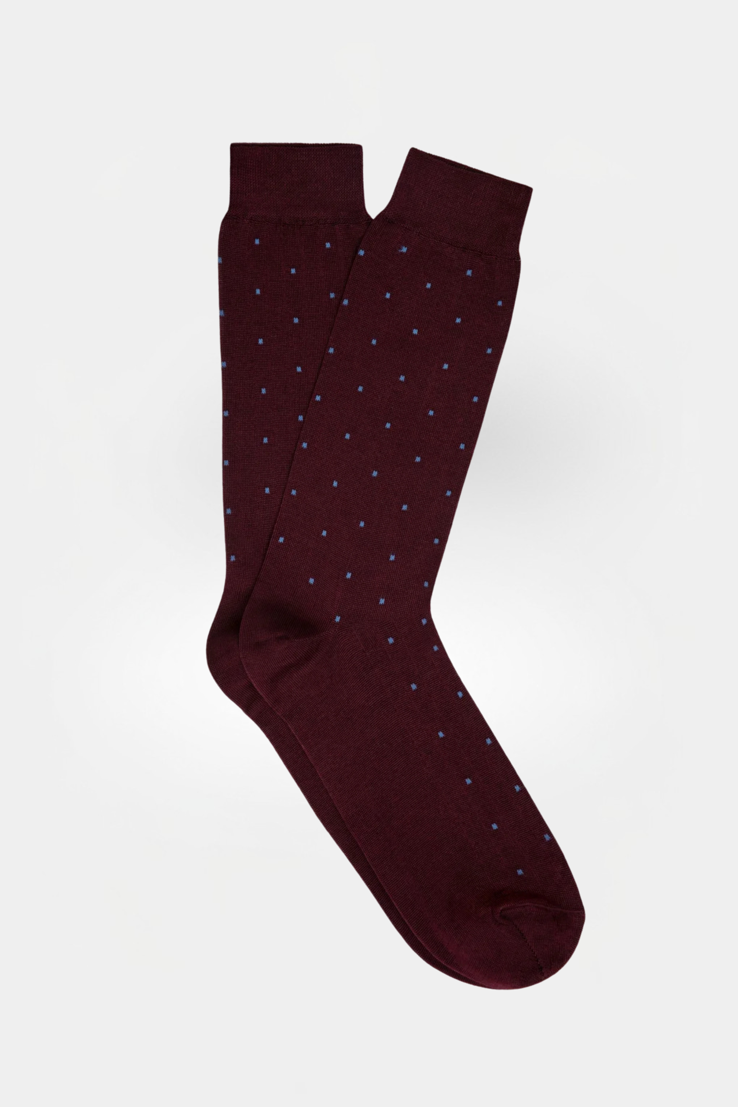 Blue Dot Bordeaux Socks