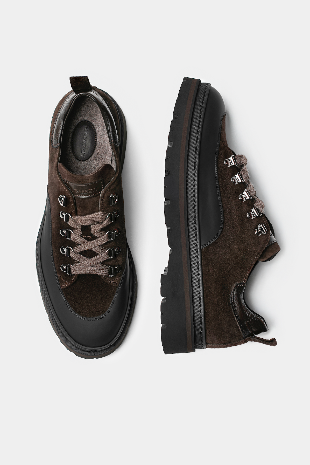 Dark Brown Hiking Sneakers