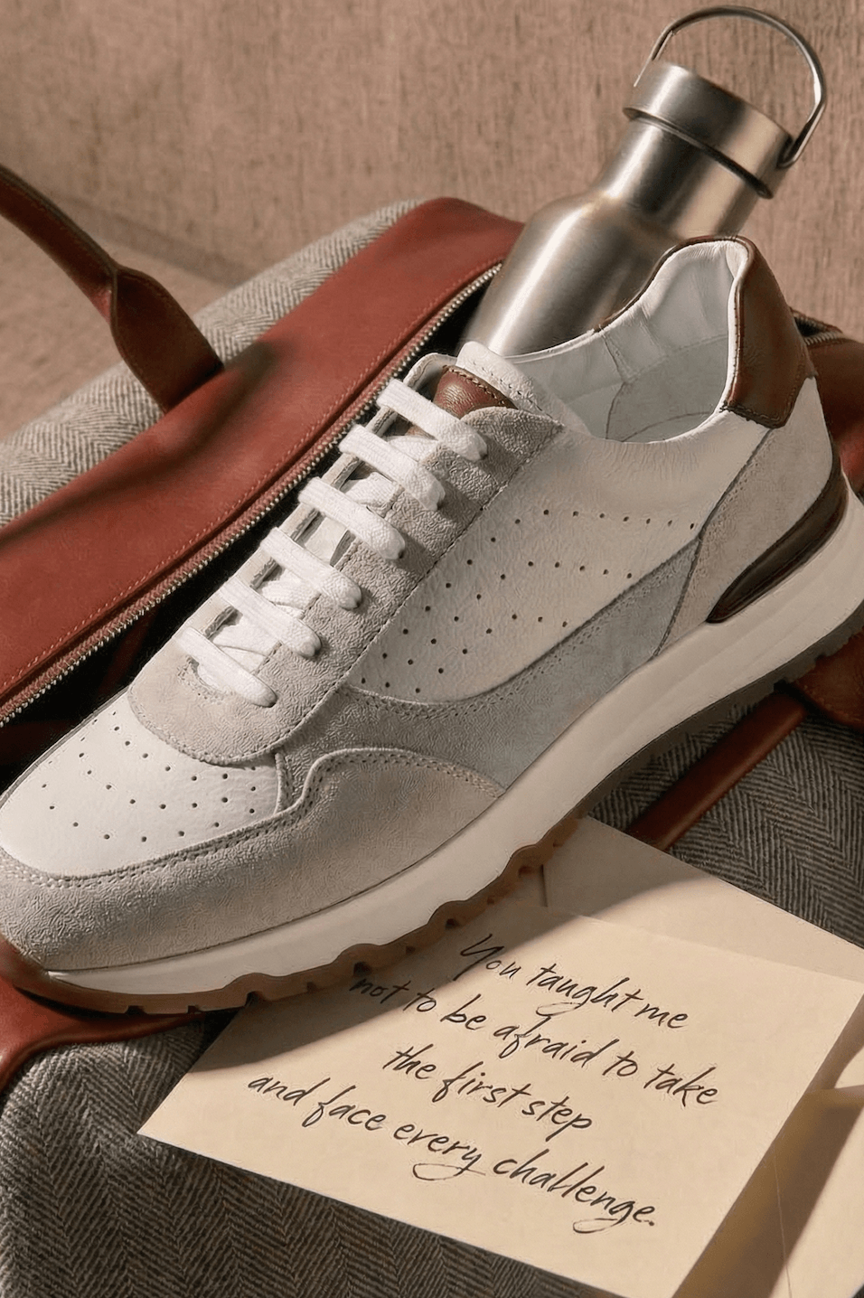 White Leather Sneakers