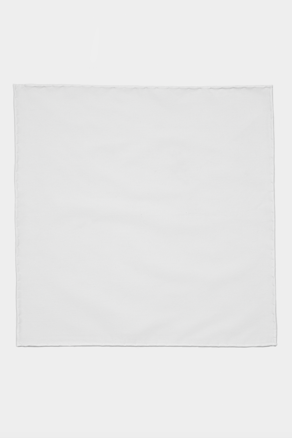 White Cotton Pocket Square