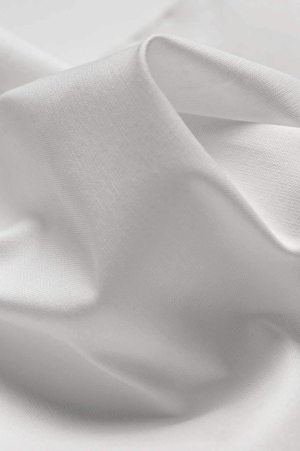 White Cotton Pocket Square