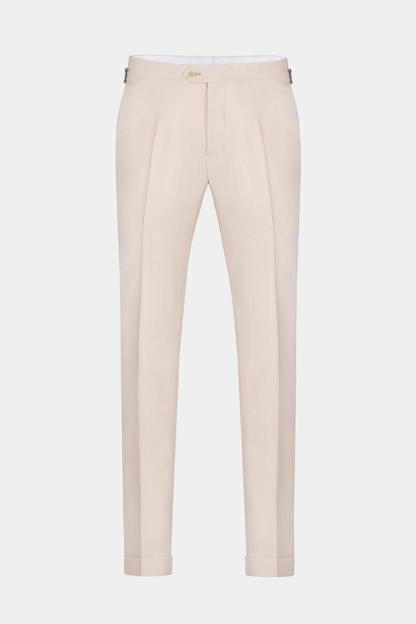 Pantaloni Como bej Florentinodelure, lână in, talie medie.