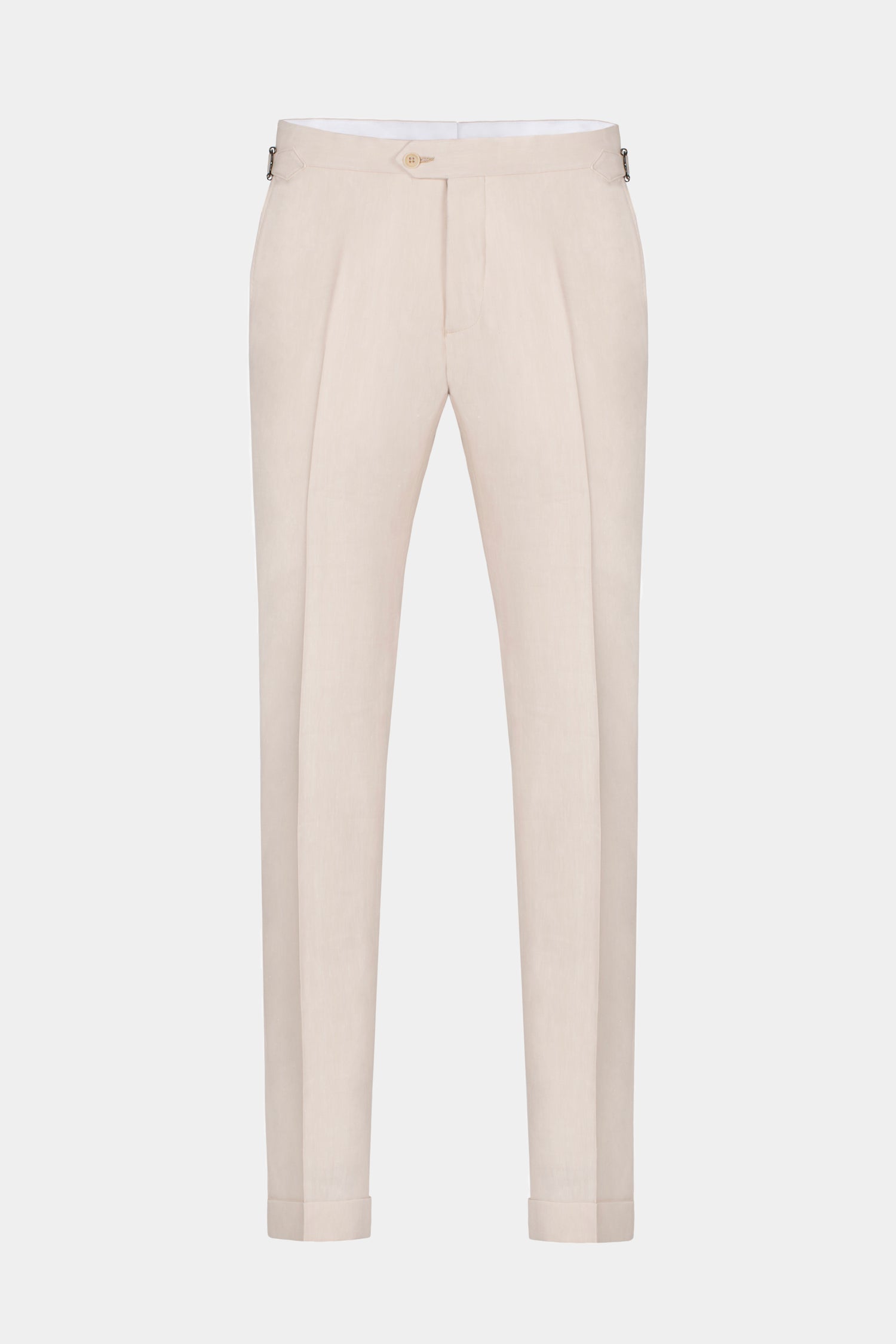 Pantaloni Como bej Florentinodelure, lână in, talie medie.